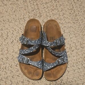 BIRKENSTOCK BIRKI'S WOMENS SANDAL- SALINA- MUSIC NOTES GREY EUR39/US8